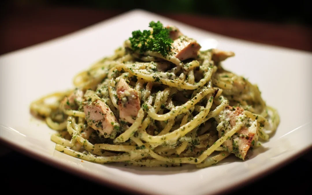 Pasta con Espinaca by Steam an Eat