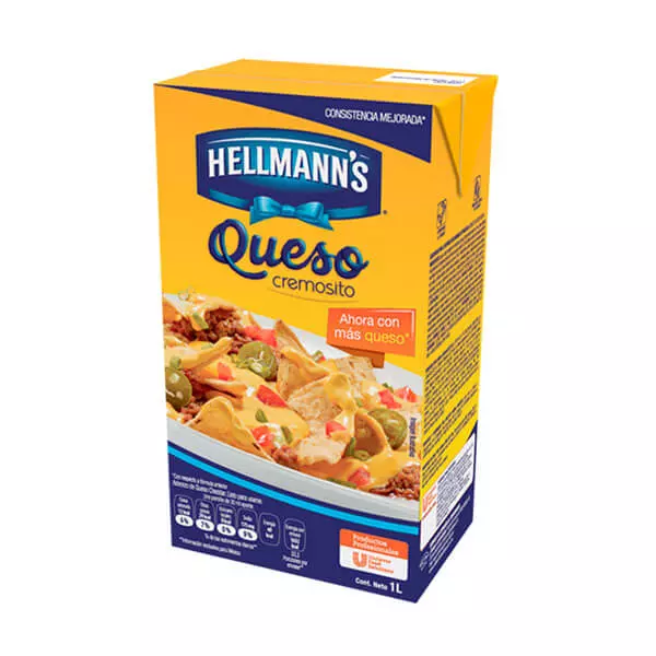 Aderezo Queso Cheddar Hellmann's® 1lt