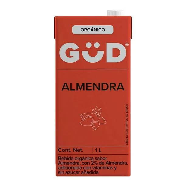 Alimento Líquido de Almendras Güd® Orgánico 1 Lt