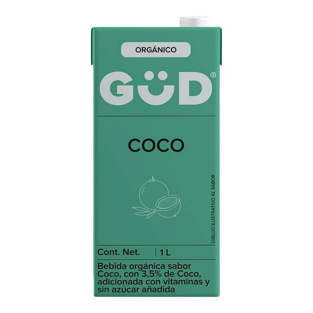 Alimento líquido de Coco Güd® Orgánico 1 lt