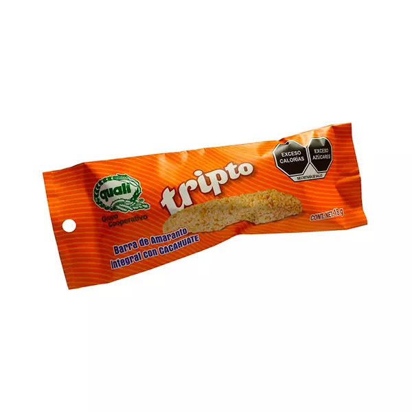 Barra de Amaranto con Cacahuate Quali Tripto® 18 Gr