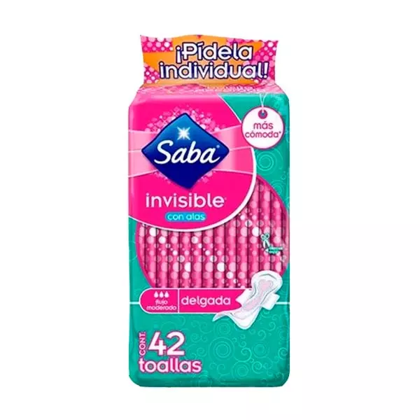 Toalla Femenina Invisible Día Saba® 42 Piezas