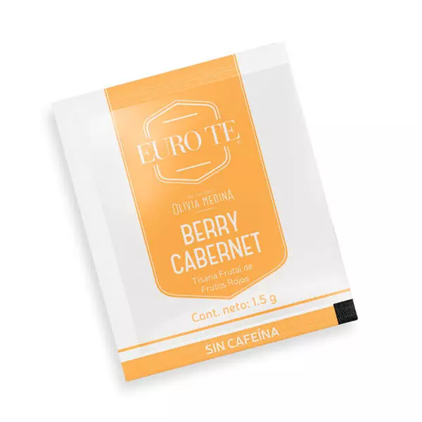 Tisana Frutal Berry Cabernet Euro te® 50 Bolsitas de 1.5 c/u