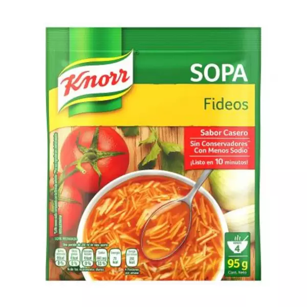 Sopa Instantánea de Fideos Knorr® 95 gr