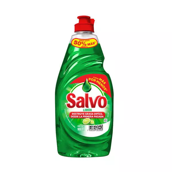 Lavatrastes Líquido Salvo® Lima Limón 900 ml
