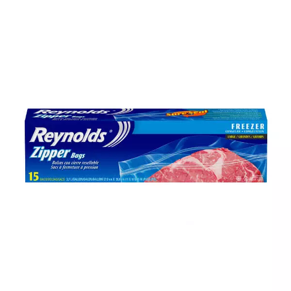 Bolsa Resellable para Congelar Grande Reynolds® 15 piezas