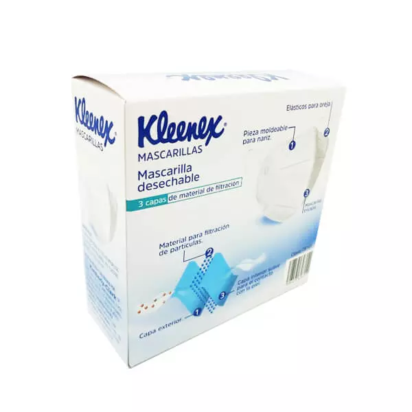 Mascarillas Desechables Kleenex® 10 piezas
