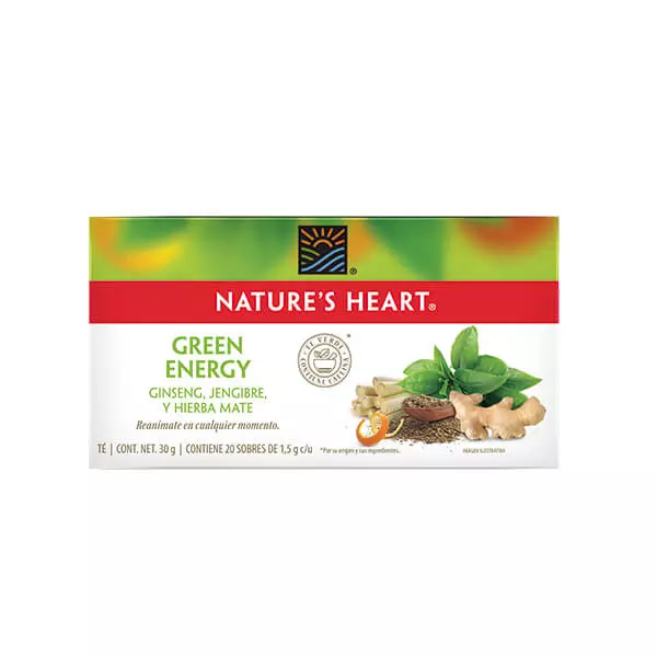 Té Green Energy Nature's Heart® 20 sobres