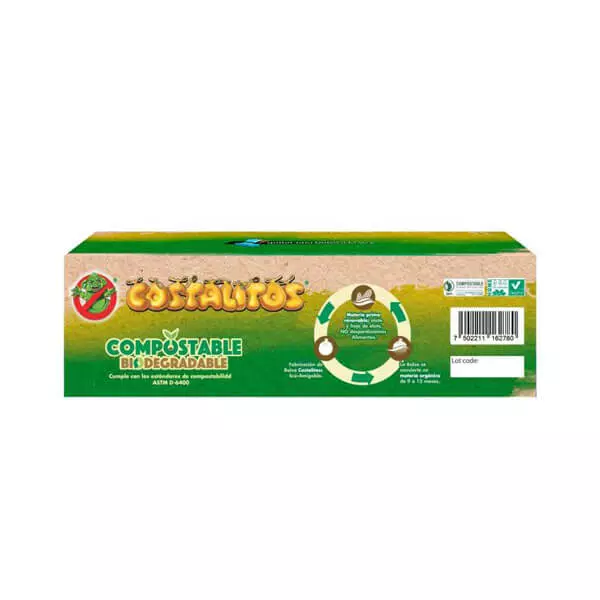 Bolsa para Basura Mediana Compostable 48x60 Costalitos® 12 piezas