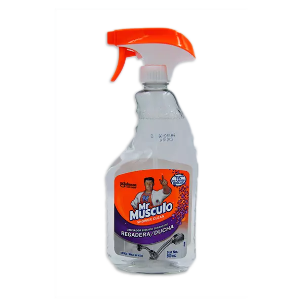 Mr. musculo shower clean regadera & ducha atomizador 650 ml
