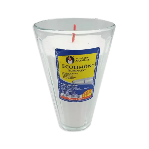 Veladora Grande Vaso Vidrio