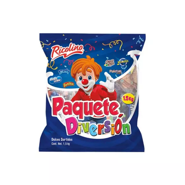 Paquete de Dulces Diversion Ricolino® con 1.5 kg