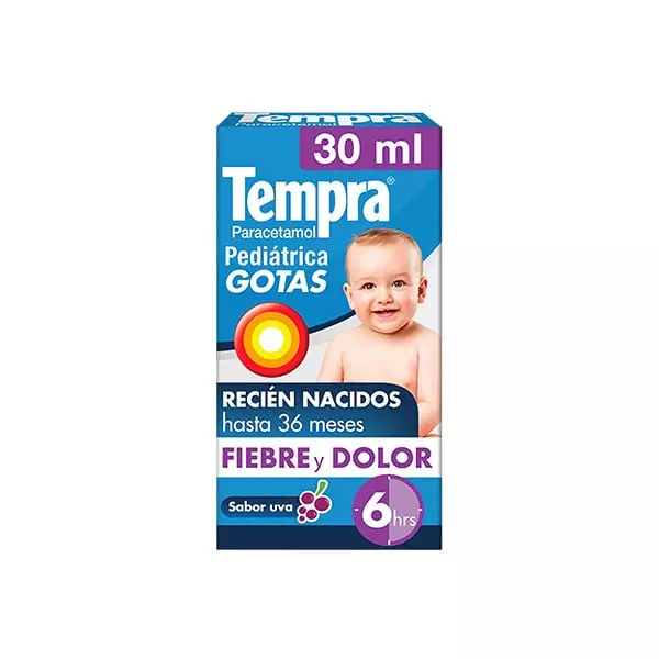 Tempra® Solución Pediátrica Sabor Uva 30 ml
