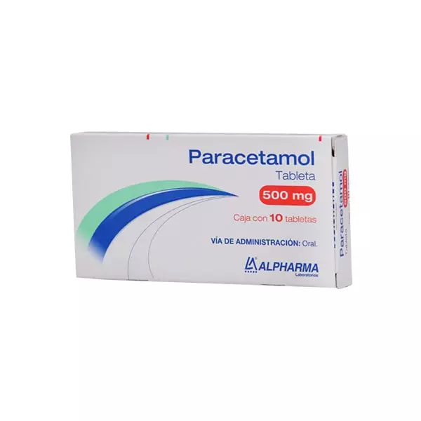 Paracetamol de 500 MG 10 Tabletas