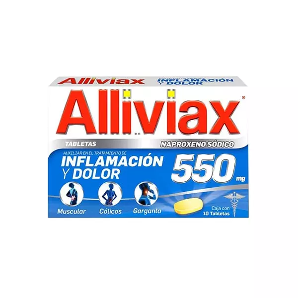 Alliviax 550 MG 10 Tabletas