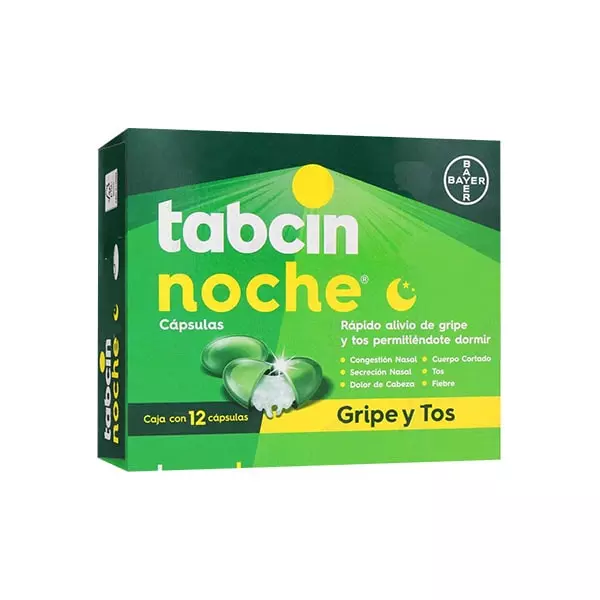 Tabcín® Noche 12 Cápsulas
