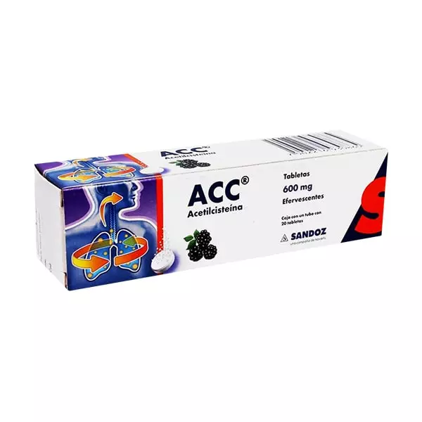 Acc® 600 mg Efervescentes 20 Tabletas