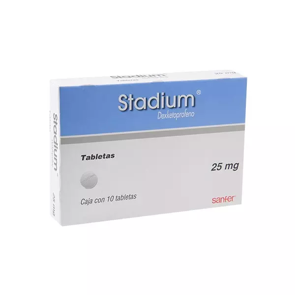 Stadium 25 mg 10 Tabletas