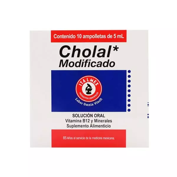 Cholal Modificado 10 Ampolletas 5 ml
