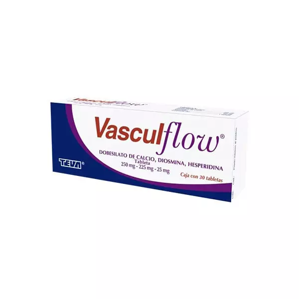 Vasculflow 250/225/25 mg 30 Tabletas