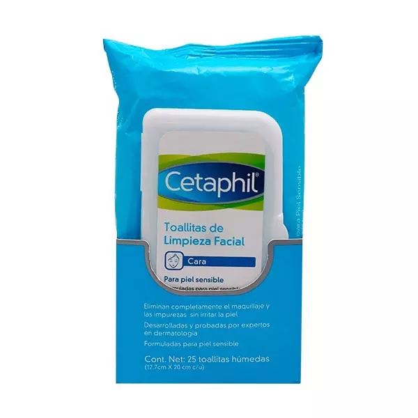 Toallitas Húmedas Faciales Cetaphil 25 piezas