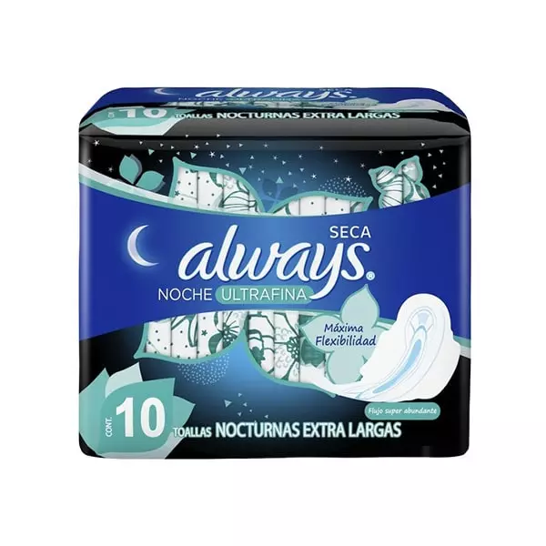 Always Active Ultra Nocturna con Alas 10 Piezas
