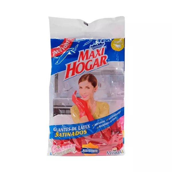 Guante Satinado Mediano Maxi Hogar 2 Piezas
