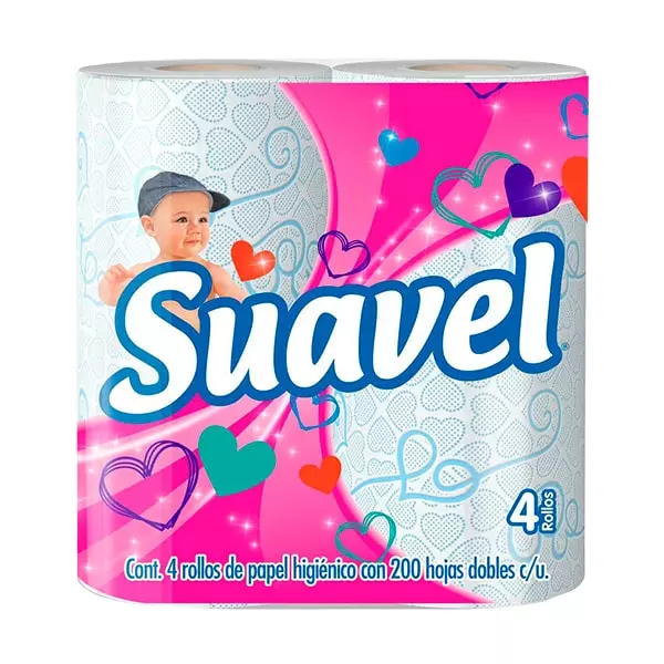 Papel Higiénico Suavel® 4 Piezas