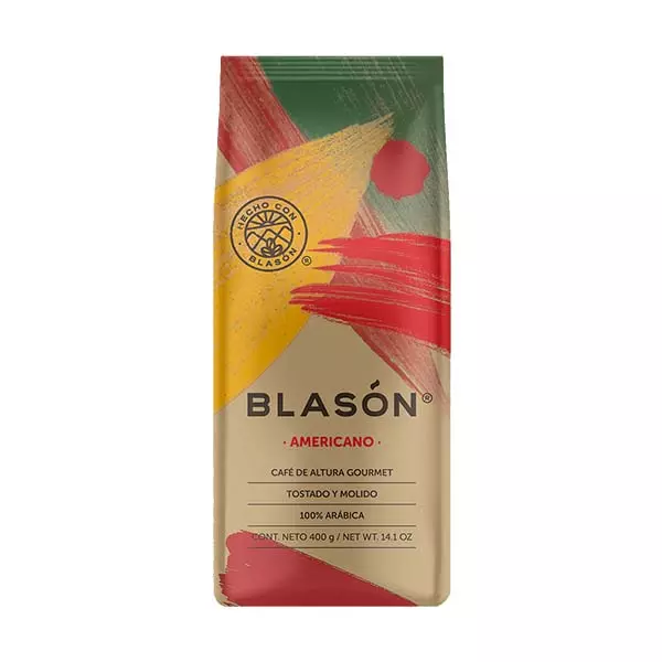 Café Americano Tostado y Molido Blasón® Gourmet 400 gr