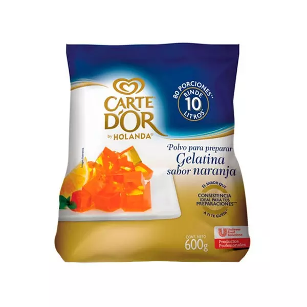 Gelatina Sabor Naranja Carte D'Or® 600 gr
