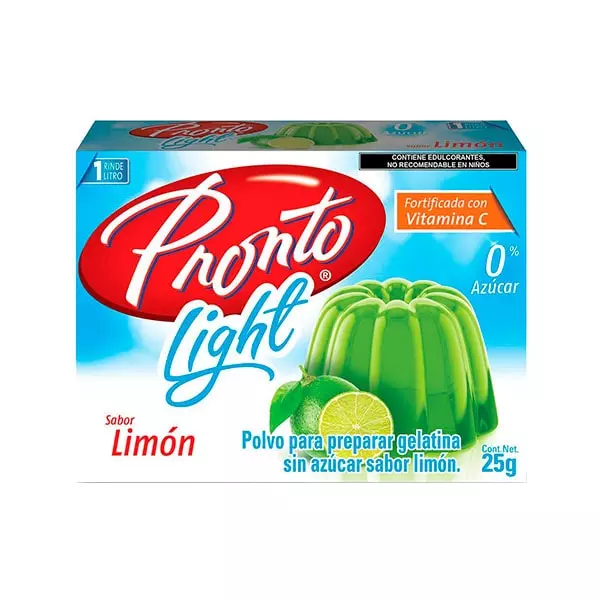 Gelatina Light Pronto® Sabor Limón 25 gr