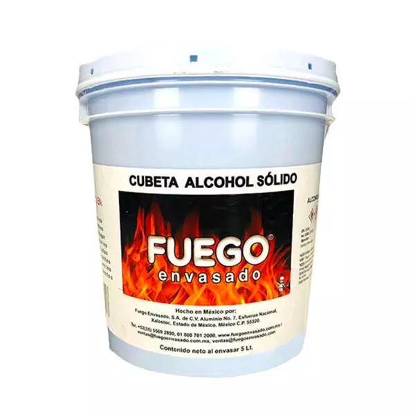 Alcohol Sólido Fuego Envasado® 5 lt