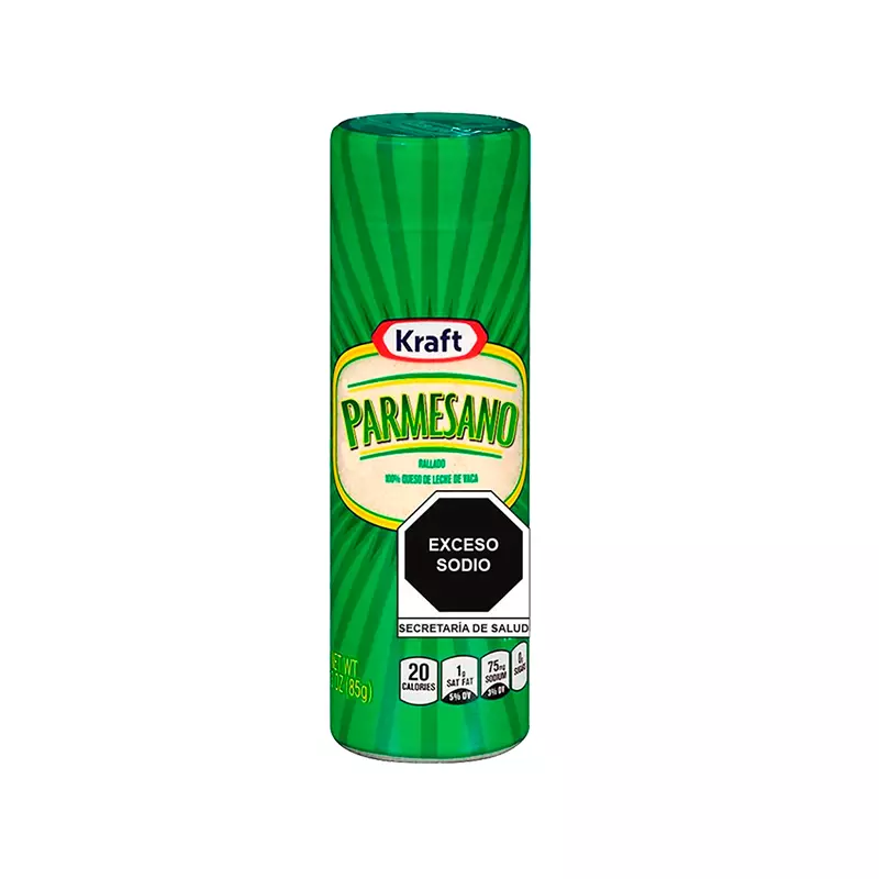 Queso tipo Parmesano Rallado Kraft® 85 gr
