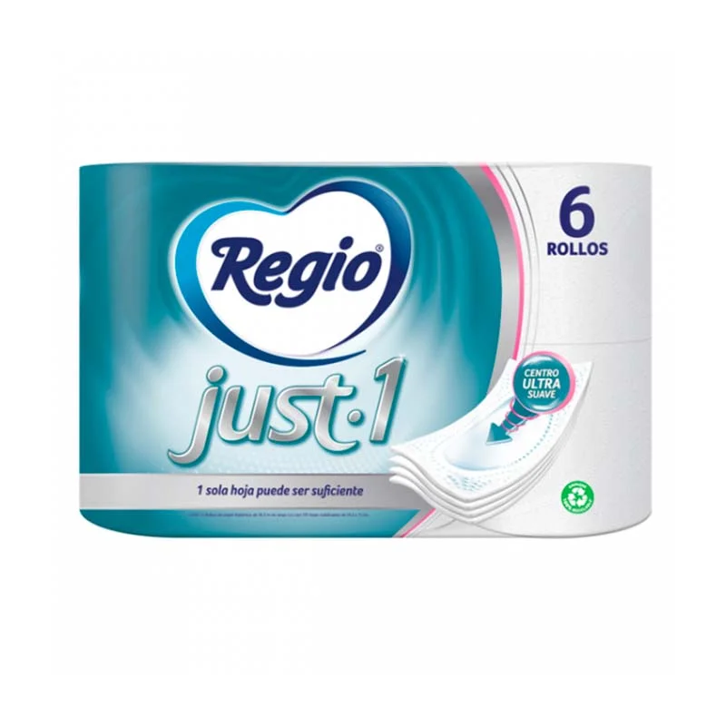 Papel Higiénico Regio® Just 6 Piezas