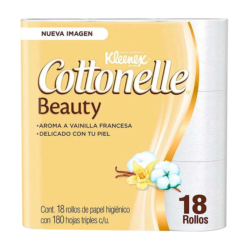 Papel Higiénico Kleenex® Cottonelle Beauty 18 piezas