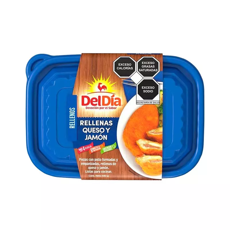 Pechugas Rellenas Jamón y Queso Del Día® 490 gr