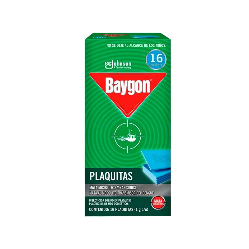 Plaquitas Mata Mosquitos Baygon® 16 Piezas
