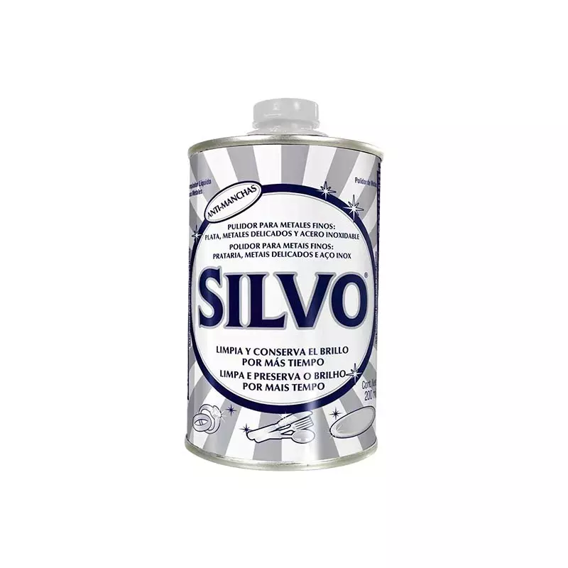 Pulidor de Metales Finos Líquido Silvo© 200 ml