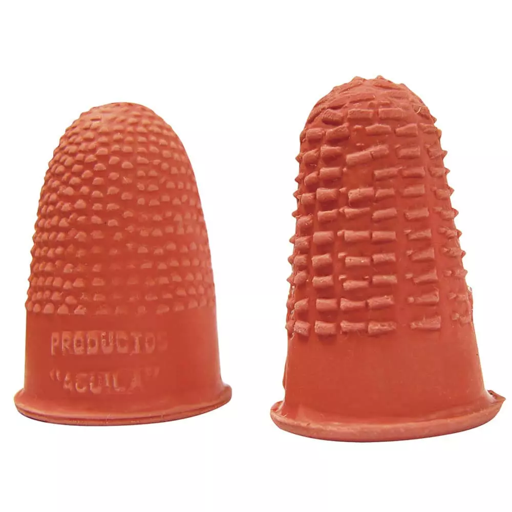 Dedal de Hule Rojo No. 11/12 Águila® 10 Piezas