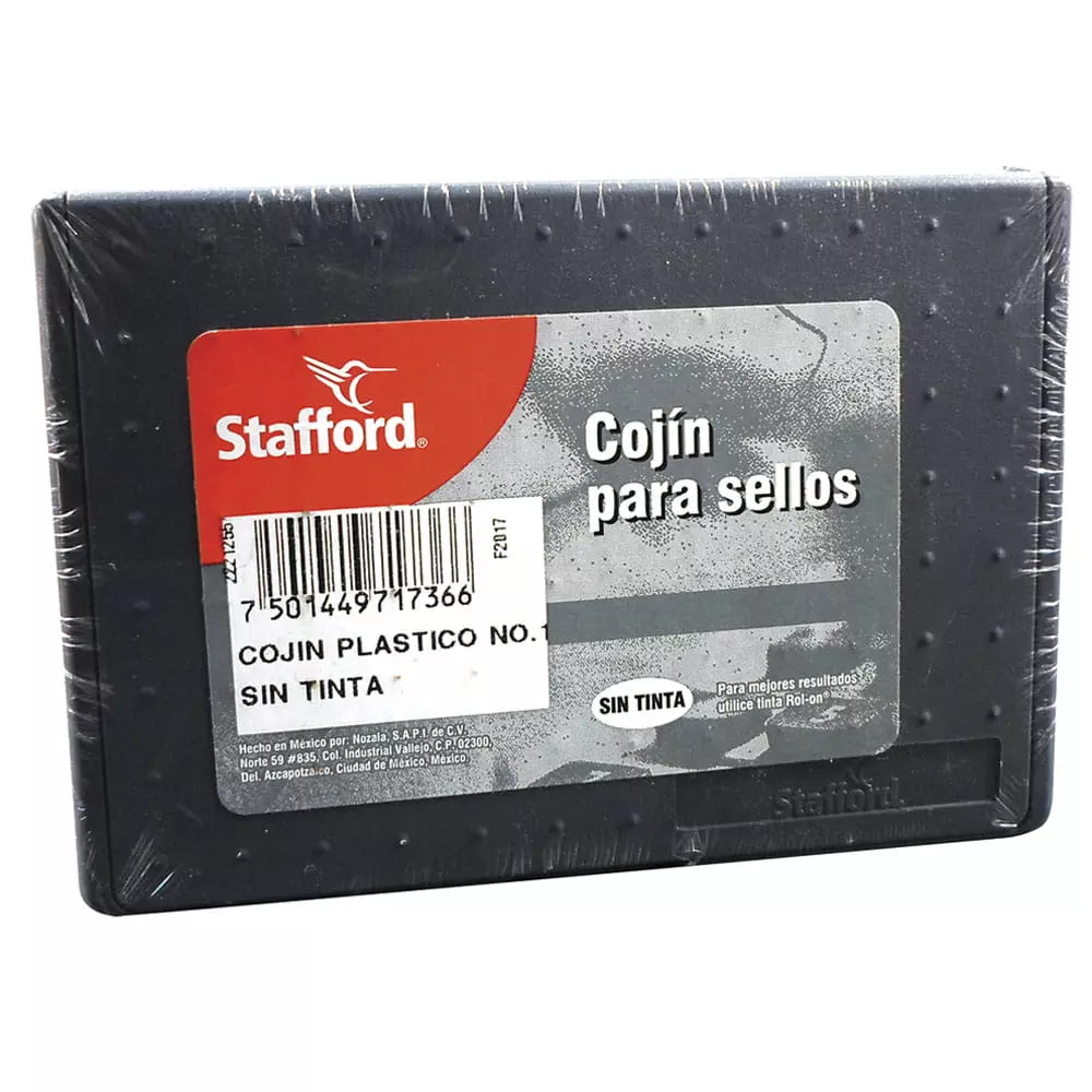 Cojín para Sellos Plástico Mediano s/Tinta Stafford®