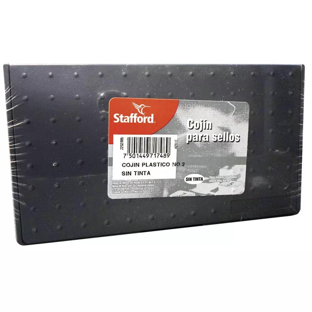 Cojín para Sellos Plástico Grande s/Tinta Stafford®
