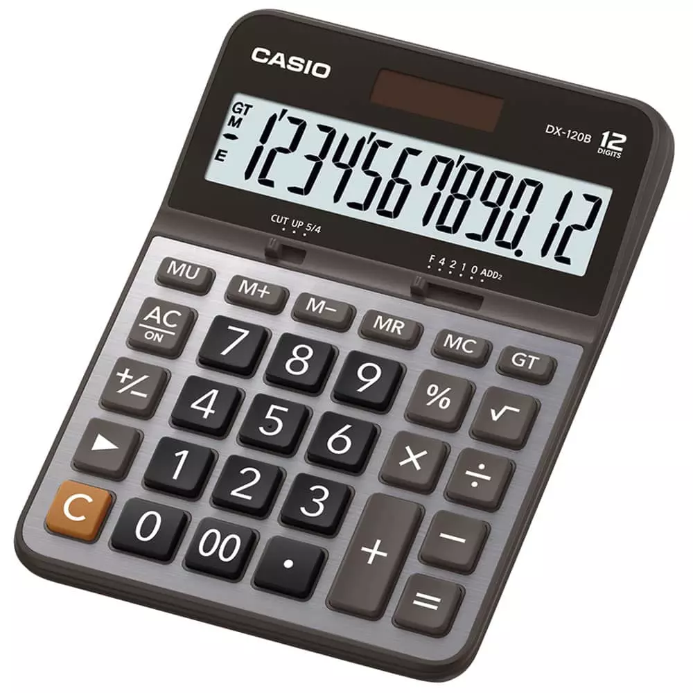 Calculadora Escritorio 12 Dígitos Negra/Gris Casio®