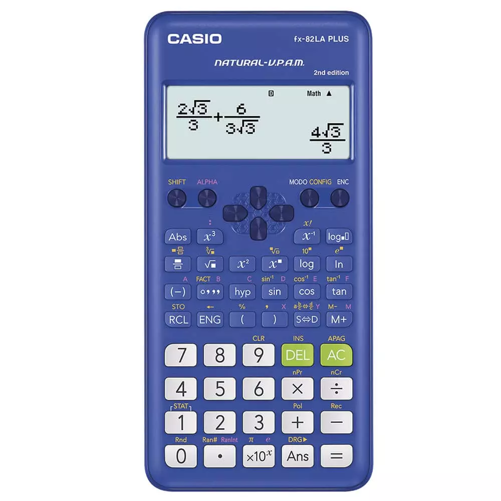Calculadora Científica de 252 Funciones Azul Casio®