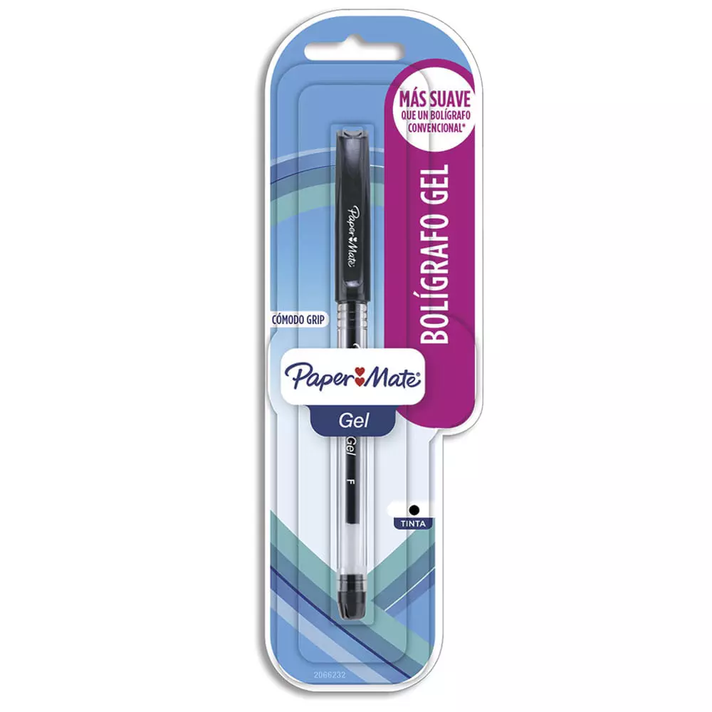 Bolígrafo Gel Stick 5mm Negro Blíster Paper Mate®