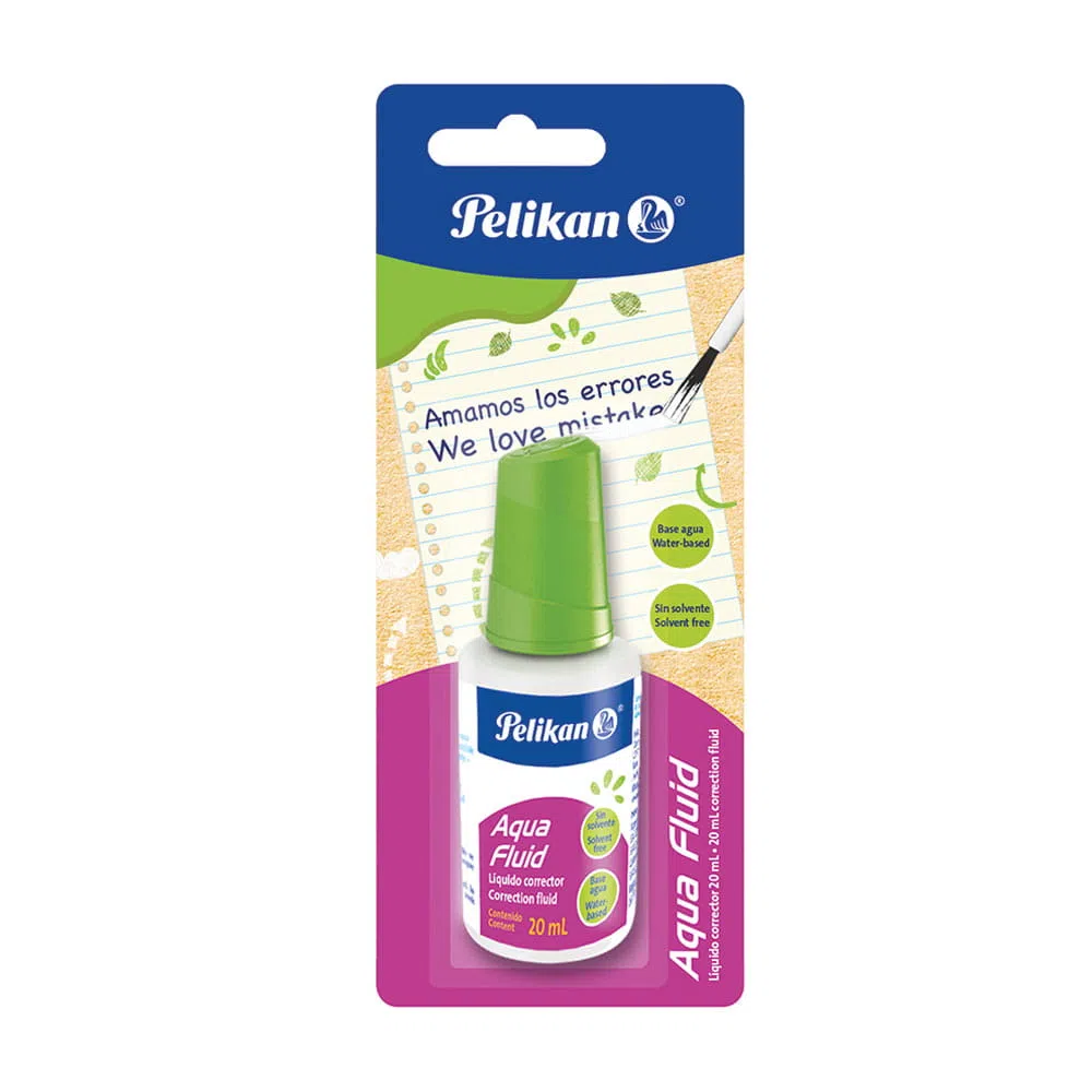 Corrector Líquido Blanco 20 ml Aquafluid Pelikan®