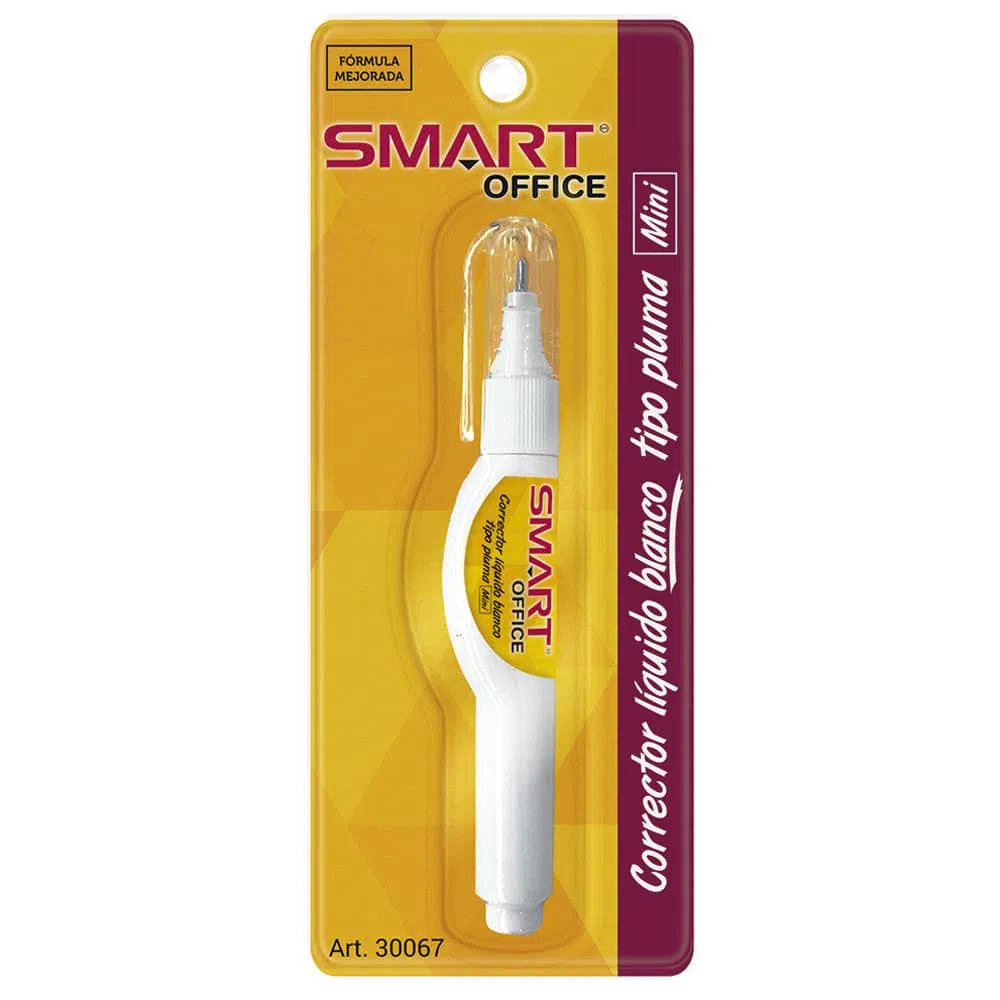 Corrector Líquido Blanco Tipo Pluma Mini Blíster Cool Colors Smart®