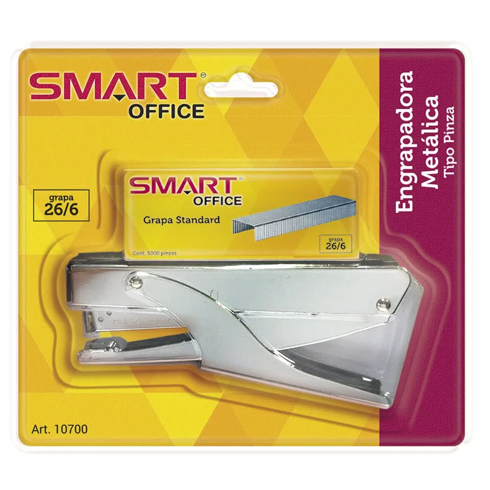 Engrapadora Tipo Pinza con 5000 Grapas Blíster Smart®