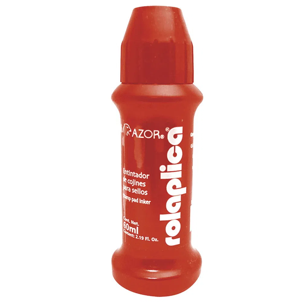Tinta para Sellos 60 ml Rojo Rolaplica®