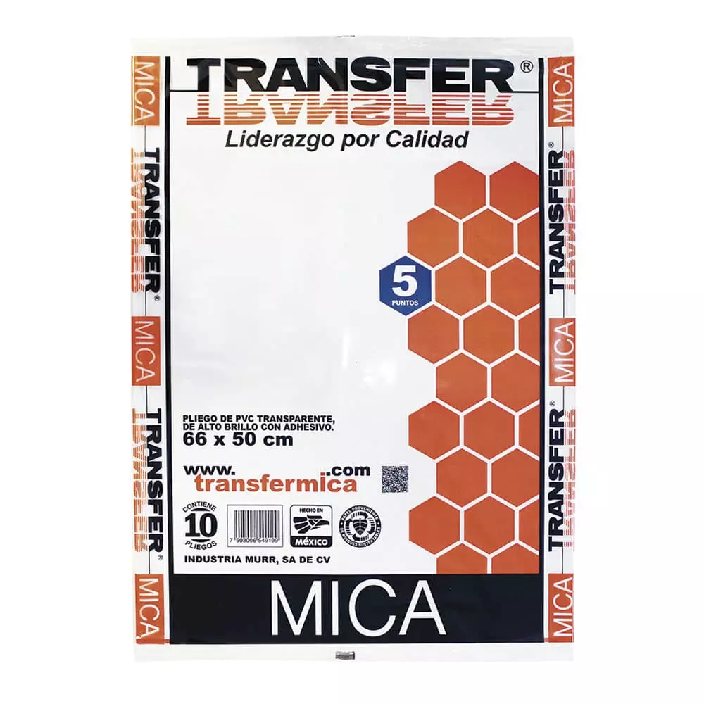 Mica Autoadherible de 66 x 51 cm Transfer®