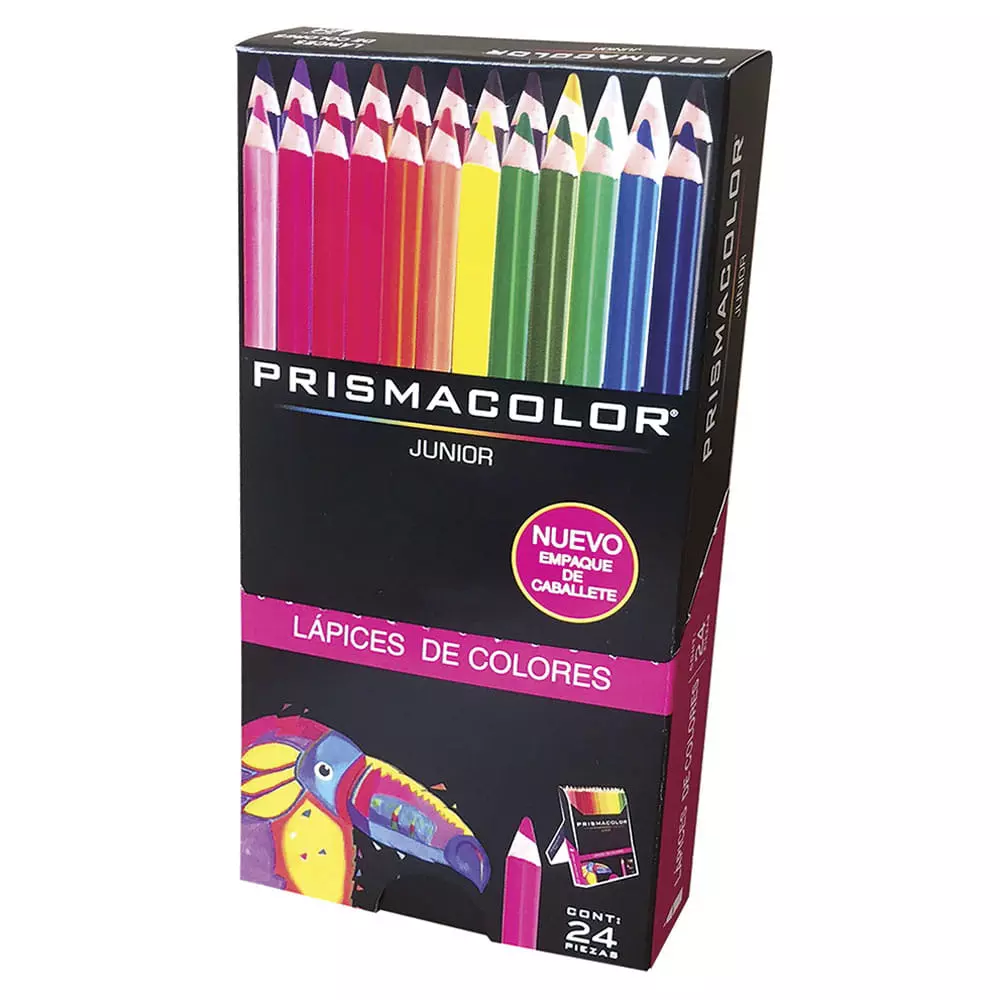 Lápices de Colores Caja con 24 Piezas Largos Redondos Prismacolor®